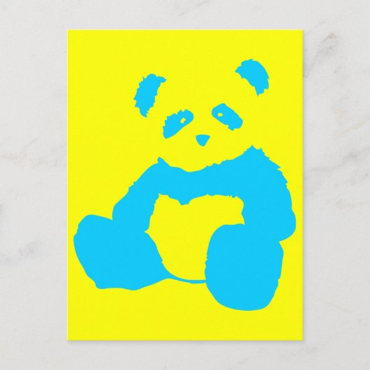 panda plush briefkaart (Voorkant)