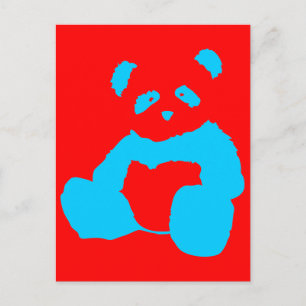 panda plush briefkaart