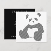 panda plush kaart (Voorkant / Achterkant)