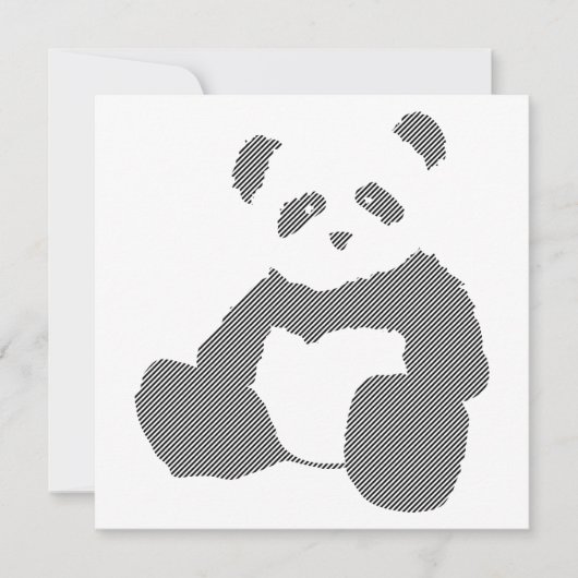 panda plush kaart (Voorkant)