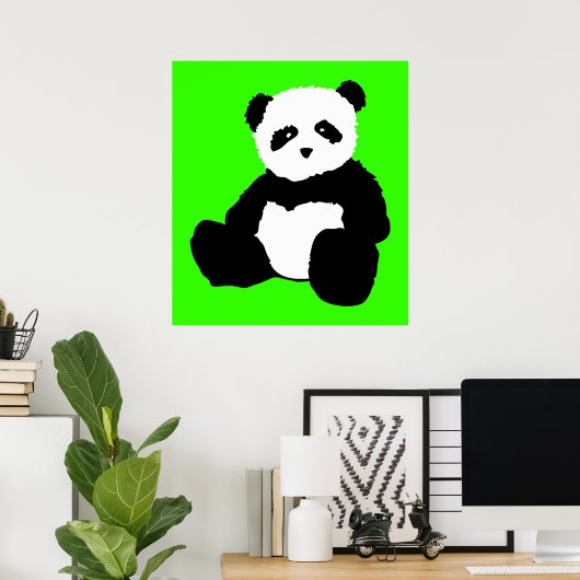 panda plush . poster (Thuiskantoor)