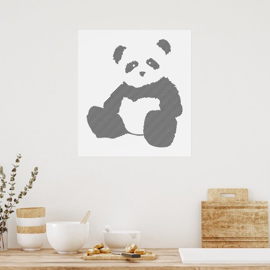 panda plush . poster (Keuken)