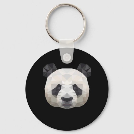 Panda Polygonal Sleutelhanger (Voorkant)
