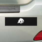 Panda Pop Art Bumpersticker (Op auto)