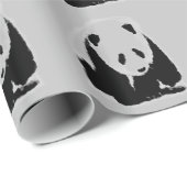 Panda Pop Art Cadeaupapier (Rol Hoek)