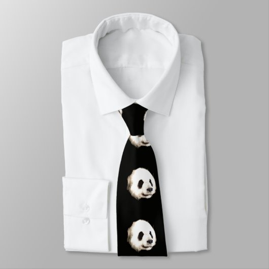 Panda Pop Art Cravate - Unique Design Moderne (Attaché)