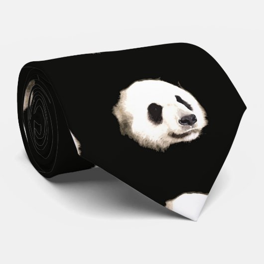 Panda Pop Art Cravate - Unique Design Moderne (Roulé)
