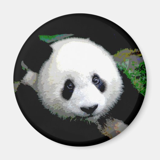 Panda Pop Art Magneet (Voorkant)
