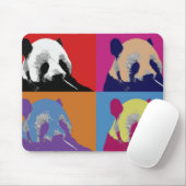 Panda Pop Art Muismatten (Met muis)