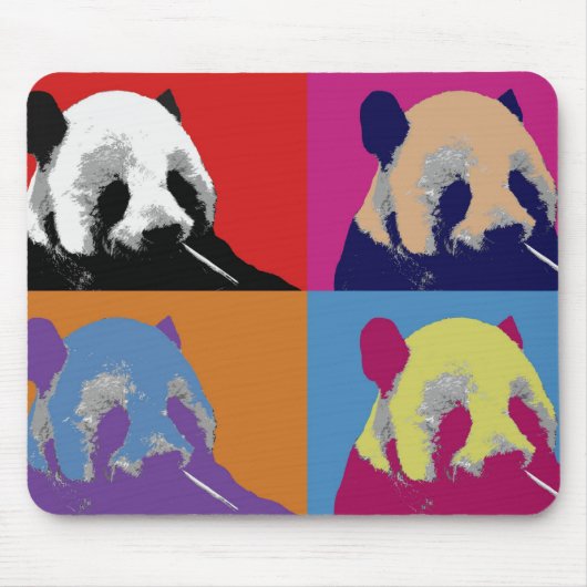 Panda Pop Art Muismatten (Voorkant)