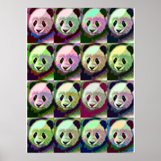 Panda Pop Art Poster