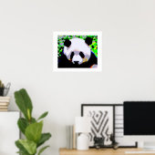 Panda Pop Art Poster Print - Panda Posters (Thuiskantoor)