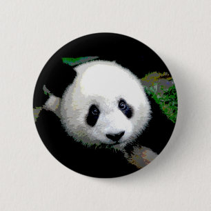 Panda Pop Art Ronde Button 5,7 Cm