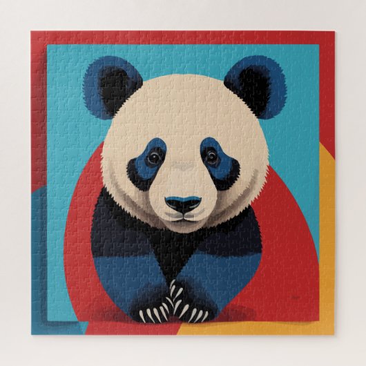 Panda pop kunst legpuzzel (Verticaal)