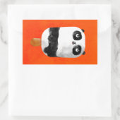 Panda Popsicle Ice Cream Rechthoekige Sticker (Tas)