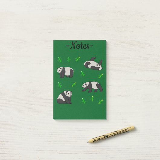 Panda Post-it® Notes (Op bureau)