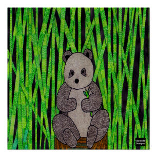 Panda - Poster afdrukken Perfect Poster