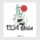 Panda-postvaksticker Sticker (Vel)