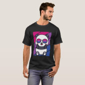 Panda Pride Biual Flag Lgbtq Proud Ally Pride Supp T-shirt (Voorkant volledig)
