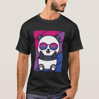 Panda Pride Biual Vlag Lgbtq Trots Ally Trots Supp T-shirt