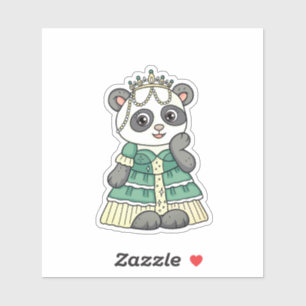 Panda Princess Sticker
