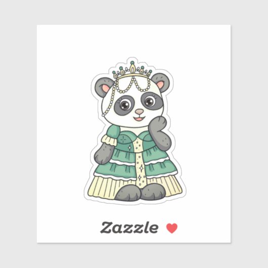 Panda Princess Sticker (Vel)