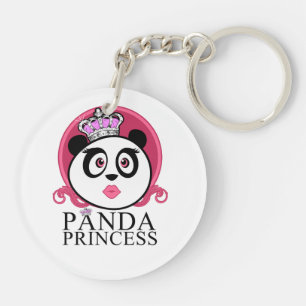 Panda Prinses Schattige Panda Koningin Kroon Sleutelhanger
