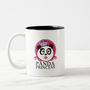 Panda Prinses Schattige Panda Koningin Kroon Tweekleurige Koffiemok