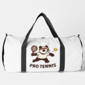Panda Pro Tennis Sticker – Schattige Sportontwerp Plunjezak (Voorkant)