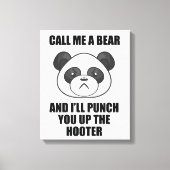 Panda Punch Canvas Print (Iris Wildthyme) (Voorkant)