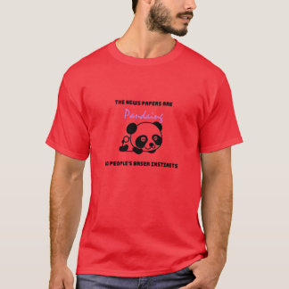 Panda quotes retro t-shirt