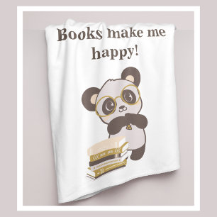 Panda Reading Books Sherpa Deken