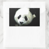 Panda Rechthoekige Sticker (Tas)