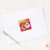 Panda Rencontre Autocollants (Enveloppe)