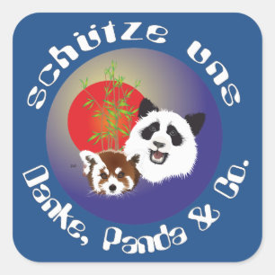 Panda Rencontre Autocollants
