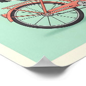 Panda Riding Bicycle Nursery Art Poster (Hoek)