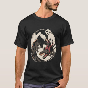 Panda Riding Chinese Dragon T-shirt