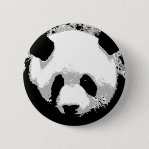 Panda Ronde Button 5,7 Cm