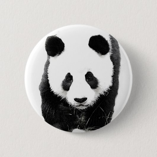 Panda Ronde Button 5,7 Cm (Voorkant)
