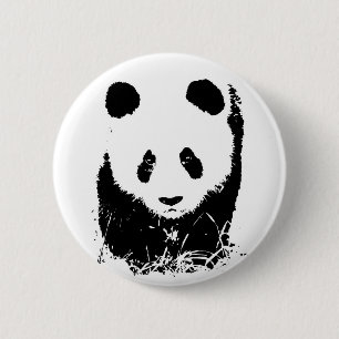 Panda Ronde Button 5,7 Cm