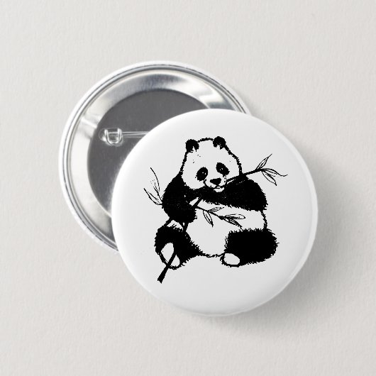 Panda Ronde Button 5,7 Cm (Voorkant /achterkant)