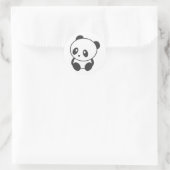 Panda Ronde Sticker (Tas)