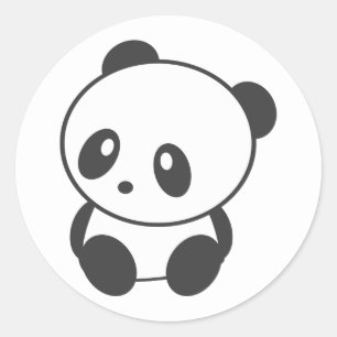 Panda Ronde Sticker