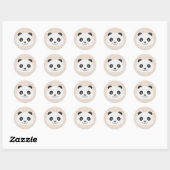 Panda Ronde Sticker (Vel)