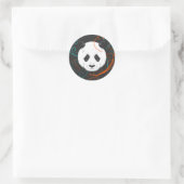 Panda Ronde Sticker (Tas)