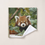 Panda rouge (Gant de toilette)