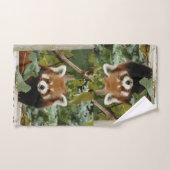 Panda rouge (Serviette à main)