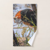 Panda rouge (Serviette à main)