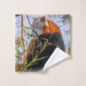 Panda rouge (Gant de toilette)