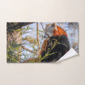 Panda rouge (Serviette à main)
